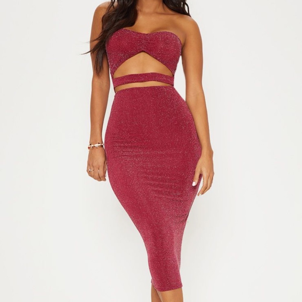 Prettlittlething glitter dress